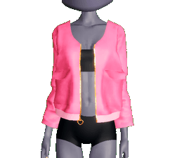 Cutesy Heart Fur Jacket Toggle 2