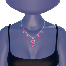 Heart Set Necklace in Necklaces