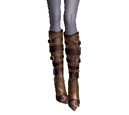 Bucled Fur Boots Toggle 3