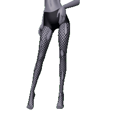 Colorable Fishnets F Toggle 3 Thick