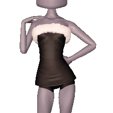 Holiday Tube Dress Toggle 1 Fur Top