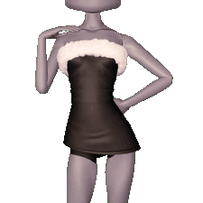 Holiday Tube Dress Toggle 2 Fur Top