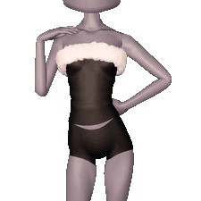 Holiday Tube Dress Toggle 3 Fur Top